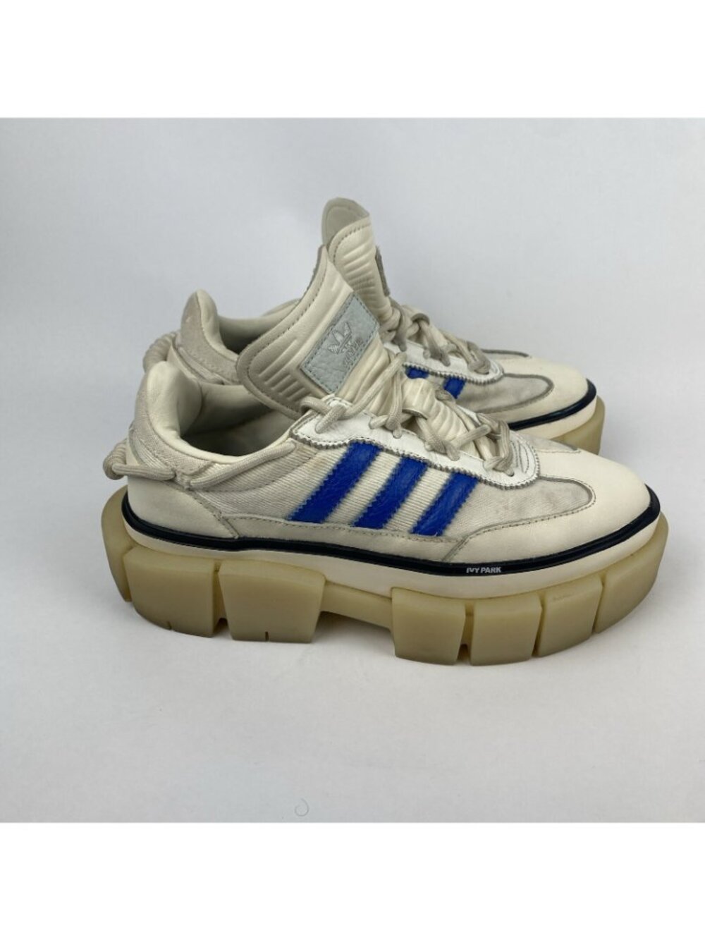 Adidas x Ivy Park Womens 6.5 Beyonce Super Sleek Platform Shoe White Blue GZ3890 - Picture 4 of 9